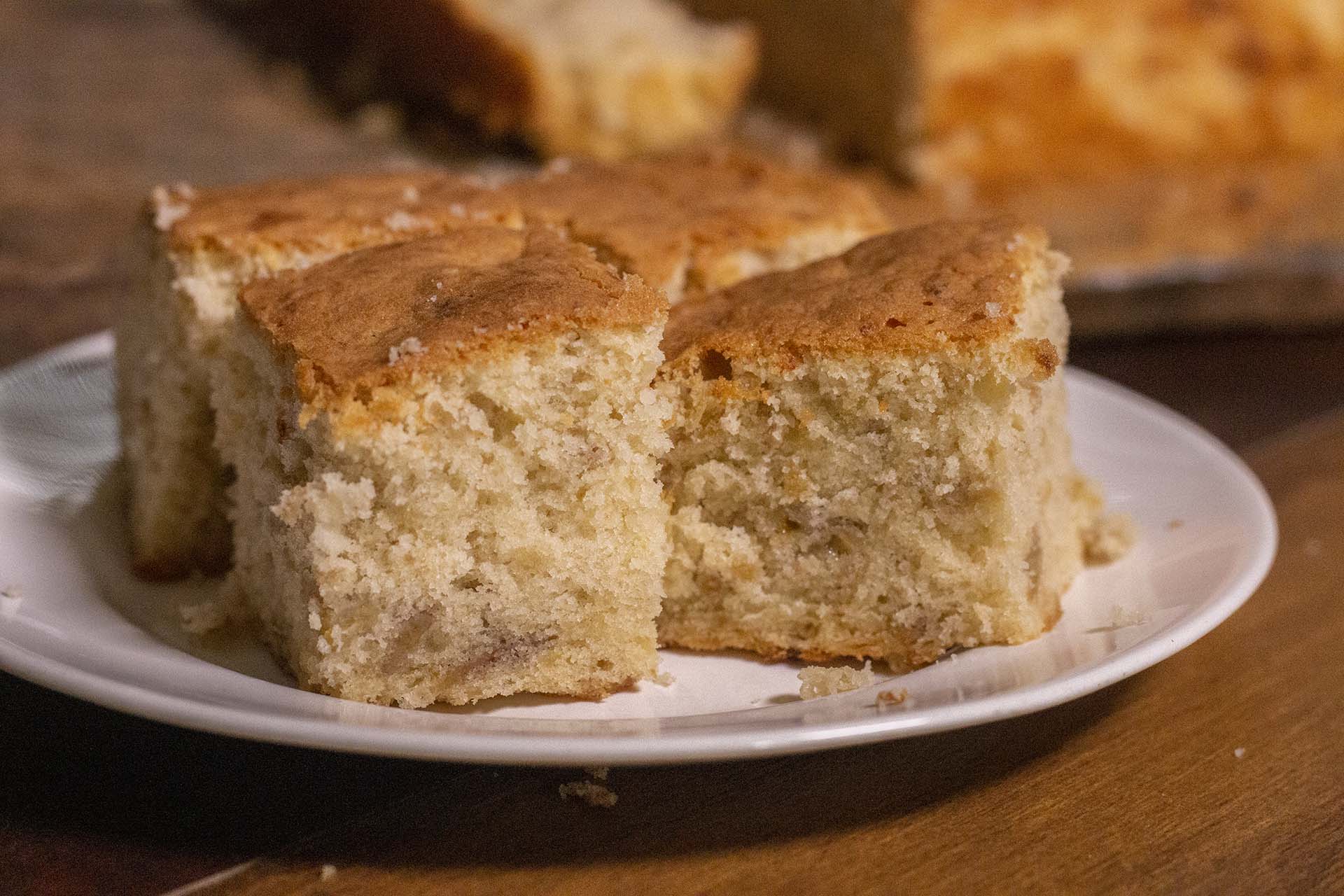 Pieces of Banana Cake