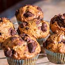 Chocolate Chunk Banana Muffins