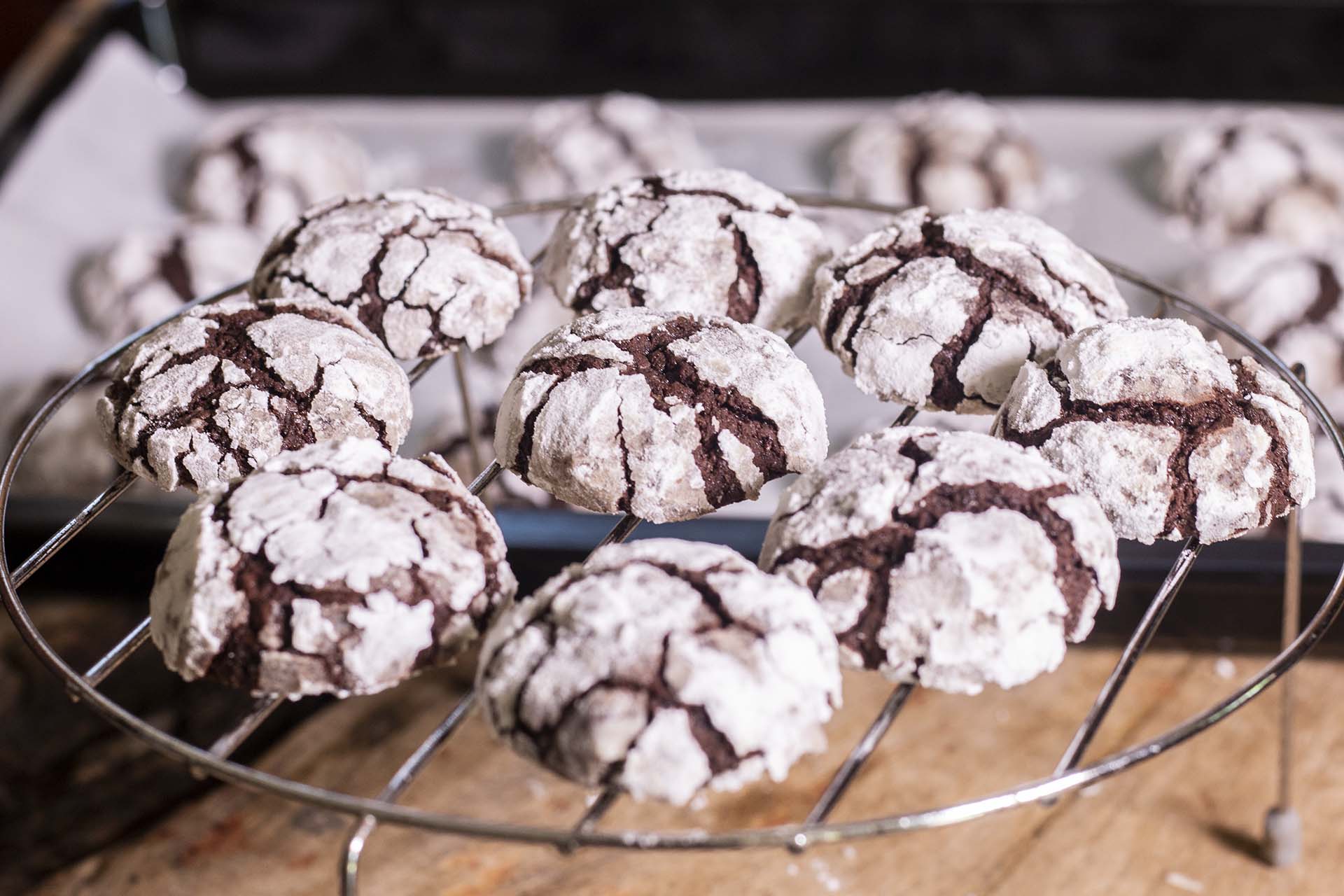 Chocolate Crinkle Cookies