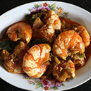Jumbo Prawns Curry with Coconut Milk 