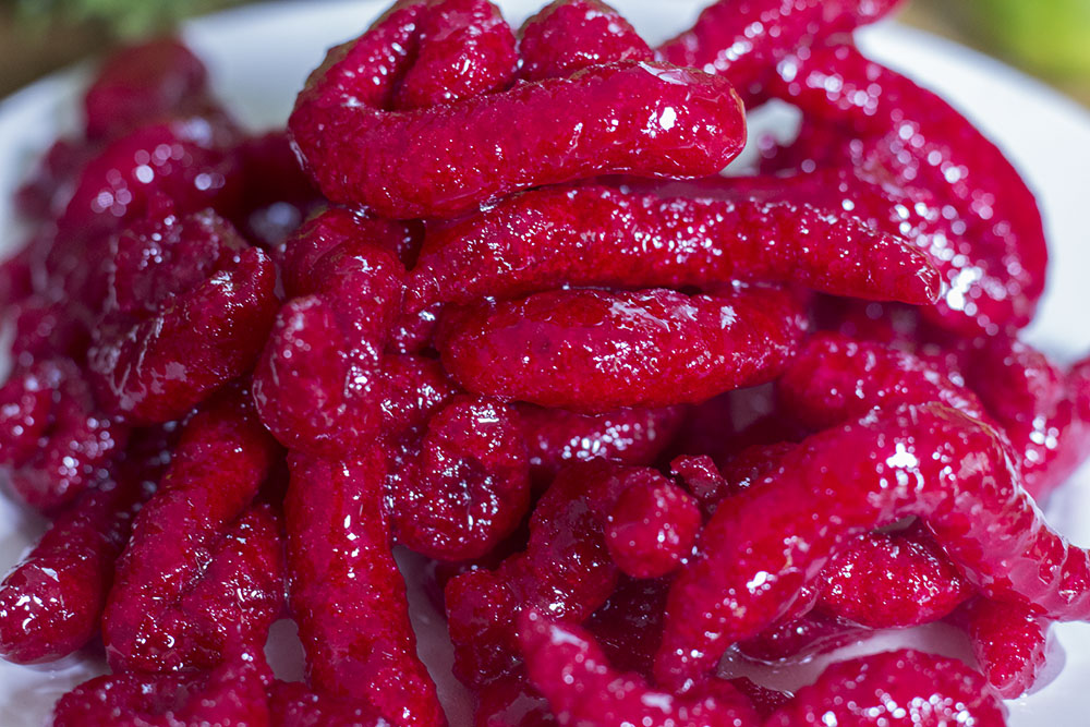 Close up view of Boondi