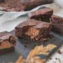 Peanut Butter Stuffed Brownies