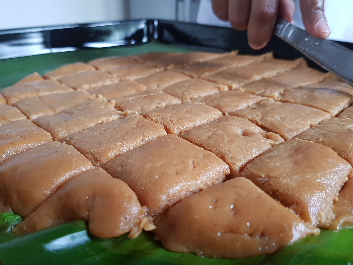 Cutting Potato Toffees