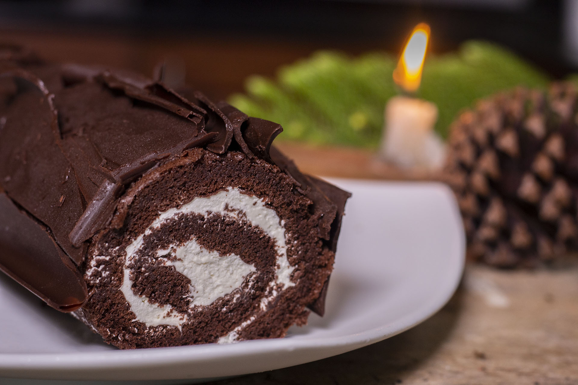 Christmas Yule Log Cake