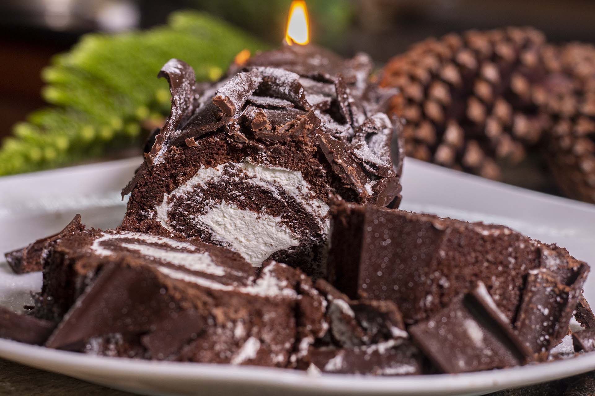 Christmas Yule Log Cake