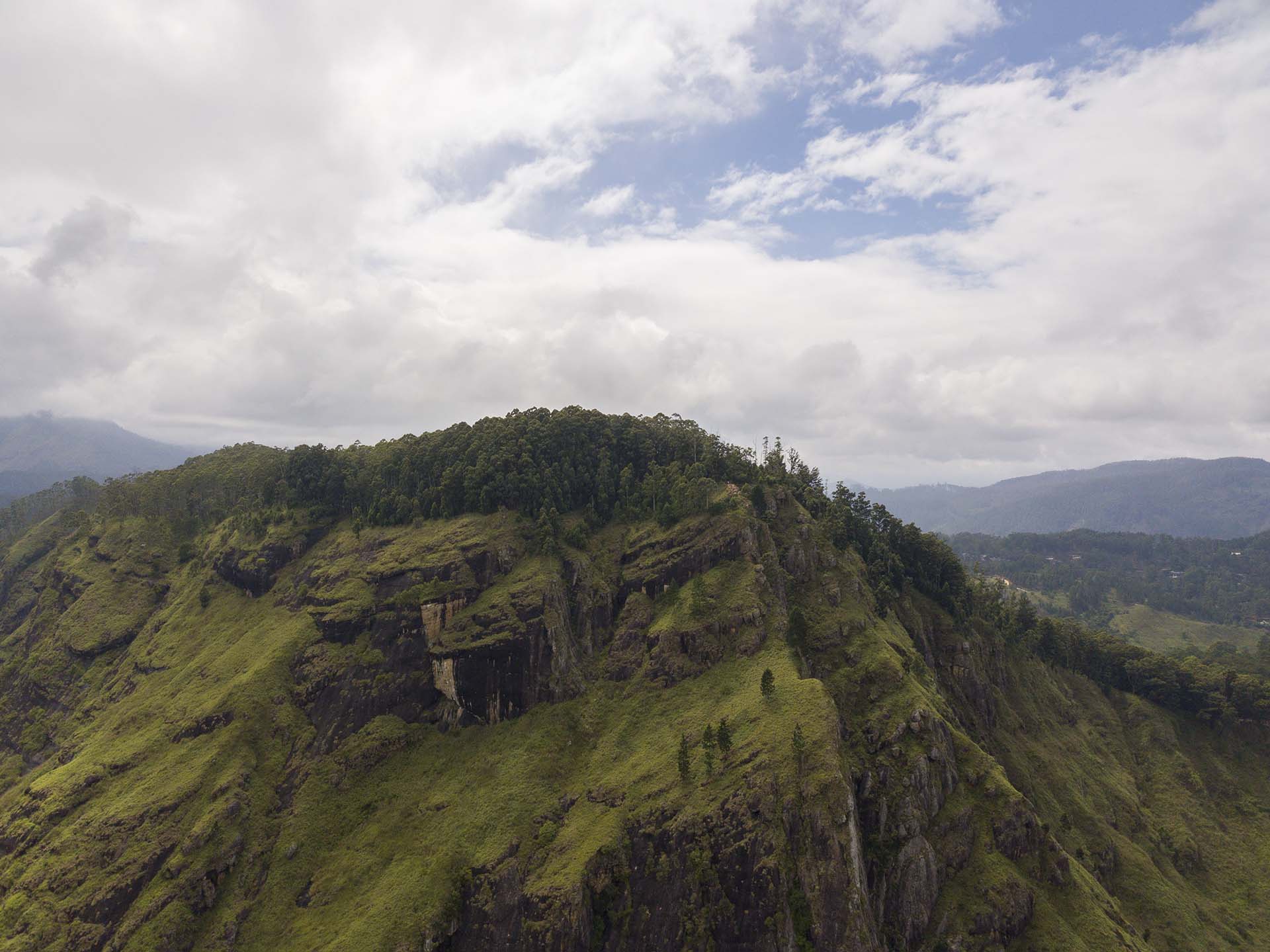 Drone view of Ella Rock