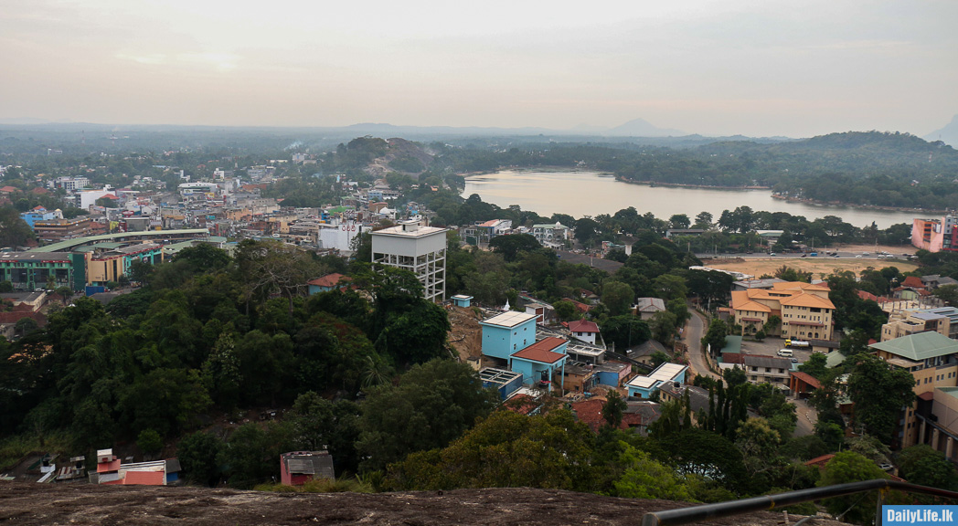 View of Kurunegala town from Athugala Rock, Sri Lanka